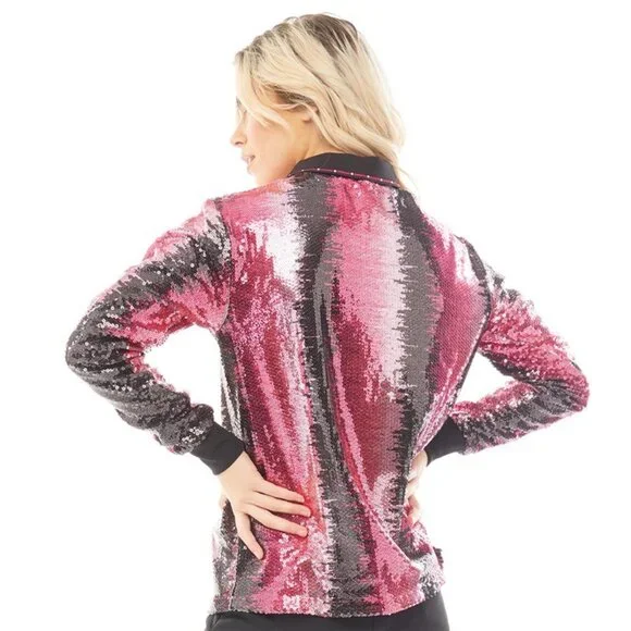 adidas Originals Womens Sequin Football Jersey Multi Coloured/Light Pink Colour - Picture 4 of 7